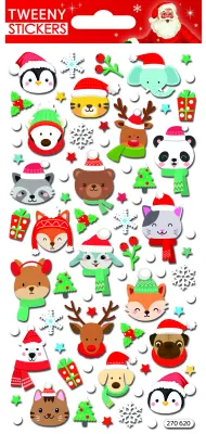 TWEENY PENASTE NALEPKE Z BOŽIČNIM OBRAZOM ŽIVALI