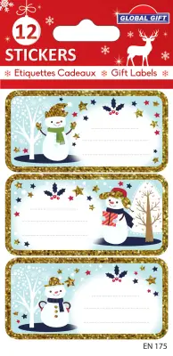 BOŽIČNE ETIKETE SNEŽANKA