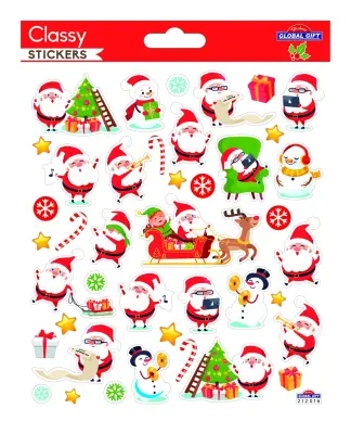 CLASSY BOŽIČNE NALEPKE DEDEK MRAZ