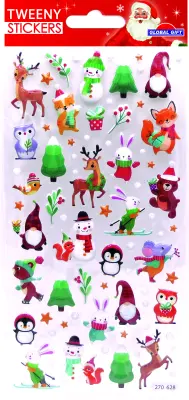 TWEENY FOAMY BOŽIČNI ŠTALKI IN NALEPKE ŽIVALI