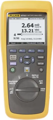 Fluke BT 521 tester akumulatorjev, enosmerna napetost do 1000V, s tokovno sponko Fluke i410, baterije in baterije za testiranje, z veliko paleto dodat