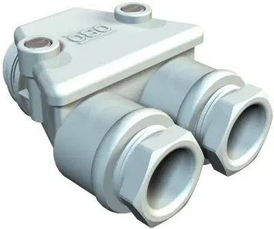 OBO Bettermann Vertr Dvojno kabelsko oporišče 113 M20 LGR