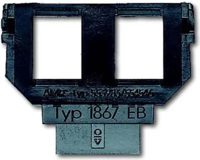 Podstavek Busch-Jaeger za 1758... f. Mod. vtič 2x6u.8p 1867 EB