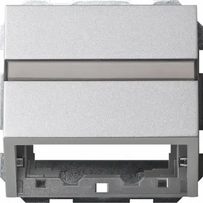 Pokrov za podatkovno tehnologijo Gira, aluminij System55 087026
