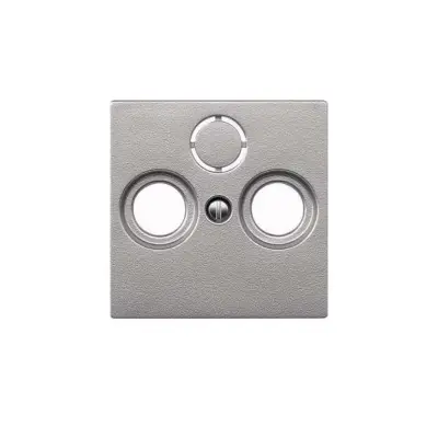 Merten aluminijasta središčna plošča za antensko vtičnico 297560