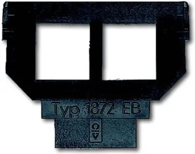 Podstavek Busch-Jaeger za 1758... f. Mod. vtič 2x6u.8p 1872 EB