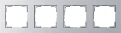 Gira pokrovni okvir 4f.aluminij E2 021425
