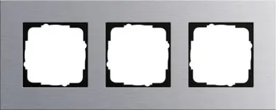 Gira pokrovni okvir 3f.aluminij Esprit 021317