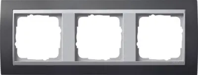 Gira pokrovni okvir 3f.anth w.alu.ZL, Event 021381