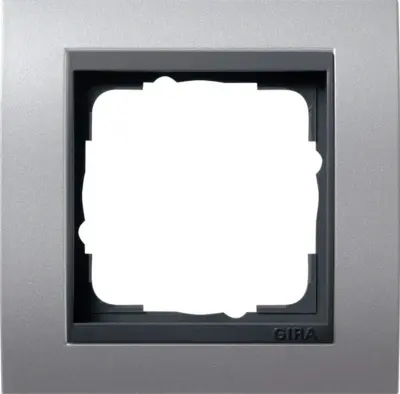 Gira Okvirni okvir 1f. aluminij f.anth.ZL, odporen proti razbitju 021106