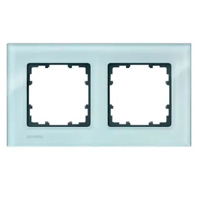 Siemens Dig.Industr. miro stekleni okvir kristalno zelena, 2-gang 5TG1202