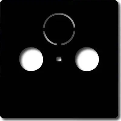 Busch-Jaeger Sredinska plošča anth za antensko vtičnico z 2 luknjama 1743-81