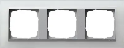 Gira pokrovni okvir 3f.neprozoren ws w.alu.ZL, dogodek 021350