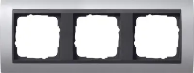 Gira pokrivni okvir 3f. aluminij f.anth.ZL, odporen proti razbitju 021306