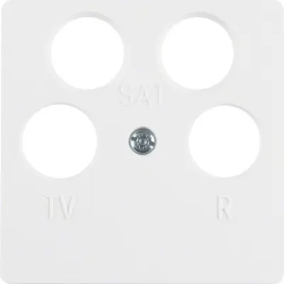 Berker sredinska plošča pws f.4hole antenska vtičnica 148409