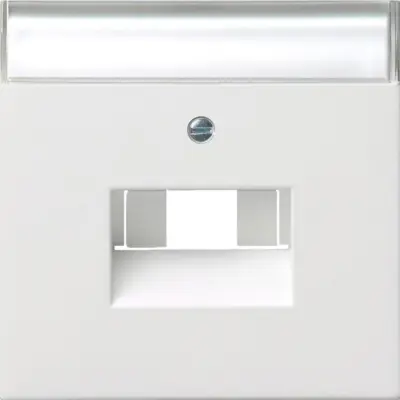 Gira sredinska plošča UAE/IAE/ISDN rws/gl z napisno ploščo 0284112