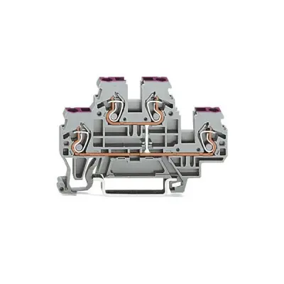 WAGO GmbH & Co. KG Dvonivojski priključni blok 0,08-2,4 mmq siva L 870-508