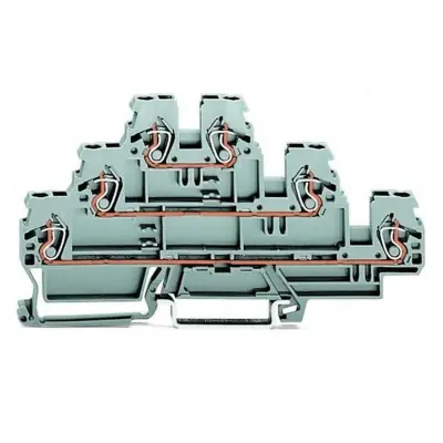 WAGO GmbH & Co. KG Tristopenjska sponka 0,08-2,5/4qmm L/L/L 870-551