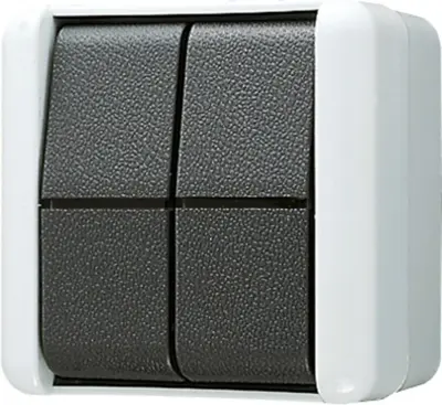 Jung preklopno stikalo 10AX 250V dvojni preklopni kontakt 809 W