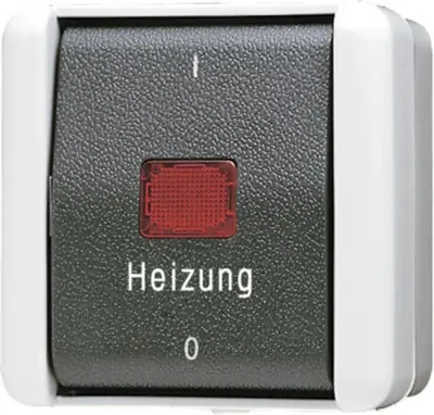 Jung stikalo za zasilno ogrevanje Izklopljeno 2-polno 802 HW