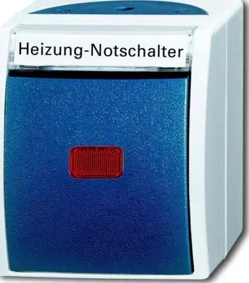 Busch-Jaeger Varnostno stikalo za ogrevanje za površinsko montažo, z napisno tablico 2601/6 SKWNH-53