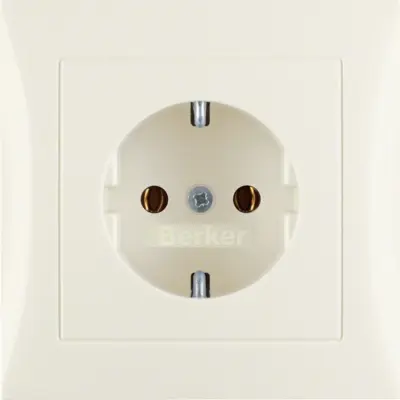 Berker SCHUKO vtičnica z/gl s pokrovom 47428982