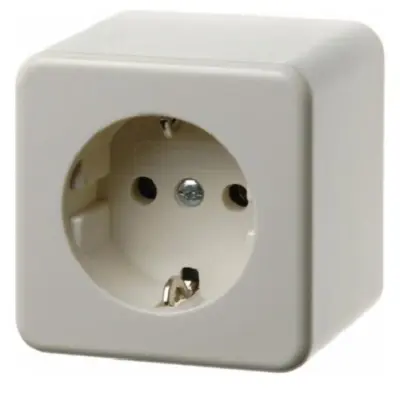 Berker Schuko vtičnica ws/gl površinska montaža 470040