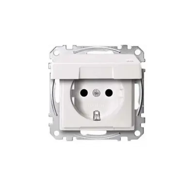Merten SCHUKO vtičnica pws s tečajnim pokrovom IP44 MEG2314-0419
