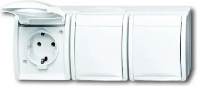 Busch-Jaeger SCHUKO trojna vtičnica 2300/3 EW-54