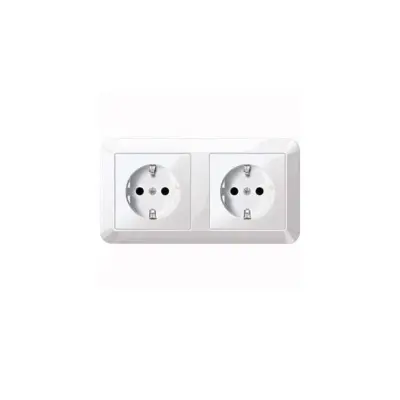 Merten SCHUKO vtičnica pws/gl dvojna MEG2328-1019