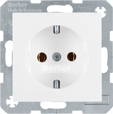 Berker SCHUKO vtičnica pws/gl s priključnimi sponkami 47438989
