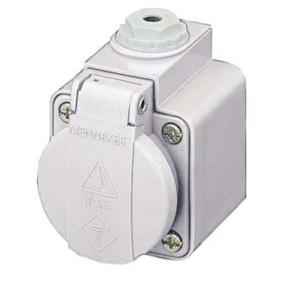 Mennekes Schuko vtičnica za površinsko montažo 16A,2p+E,230V 10081