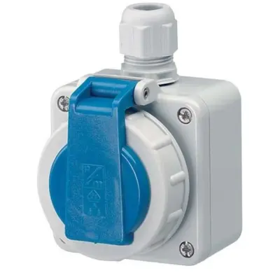 Mennekes Schuko vtičnica 16A,2p+E,230V,bl 10863
