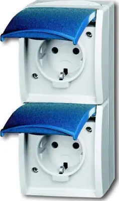 Busch-Jaeger Schuko vtičnica 2f.gr/bgn vertikalna 20-02 EW-53