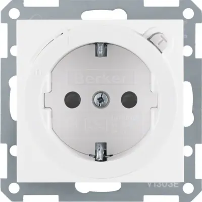 Berker SCHUKO vtičnica pws/gl z odklopnikom RCD 47088989