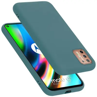 Ohišje je združljivo z Motorola MOTO G9 PLUS in tekoča zelena - Zaščitni ovitek iz prožnega silikona TPU