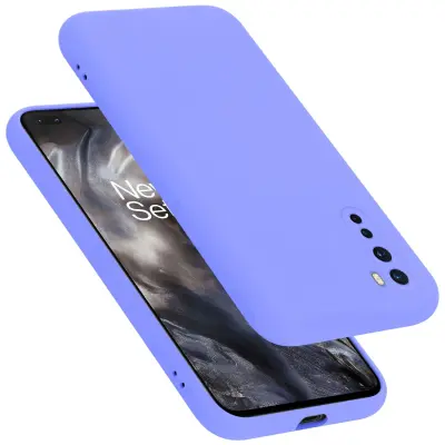 Ohišje je združljivo z OnePlus Nord in tekoča svetlo vijolična - Zaščitni ovitek iz prožnega silikona TPU