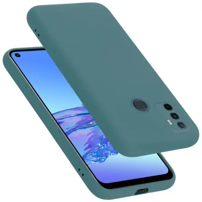 Ohišje je združljivo z Oppo A53s in tekoča zelena - Zaščitni ovitek iz prožnega silikona TPU