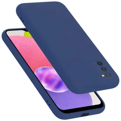 Ohišje je združljivo z Samsung Galaxy A03s in tekoča modra - Zaščitni ovitek iz prožnega silikona TPU