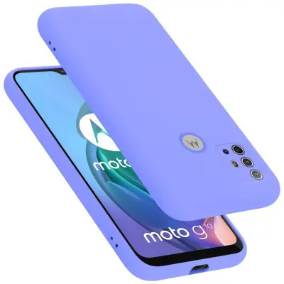 Ohišje je združljivo z Motorola MOTO G10 / G30 in tekoča svetlo vijolična - Zaščitni ovitek iz prožnega silikona TPU