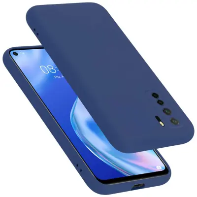 Ohišje je združljivo z Huawei P40 LITE 5G / NOVA 7 SE in tekoča modra - Zaščitni ovitek iz prožnega silikona TPU