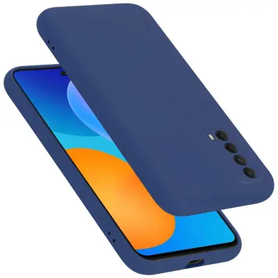 Ohišje je združljivo z Huawei P SMART 2021 in tekoča modra - Zaščitni ovitek iz prožnega silikona TPU