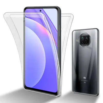 CADORABO Xiaomi Mi 10T LITE in transparentno - 360° zaščita celotnega telesa - Zaščita spredaj in zadaj, vsestranska zaščita s ščitnikom zaslona