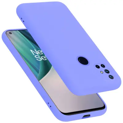 Ohišje je združljivo z OnePlus Nord N10 5G in tekoča svetlo vijolična - Zaščitni ovitek iz prožnega silikona TPU