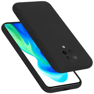 Ohišje je združljivo z Xiaomi POCO F2 PRO in tekoča črna barva - Zaščitni ovitek iz prožnega silikona TPU