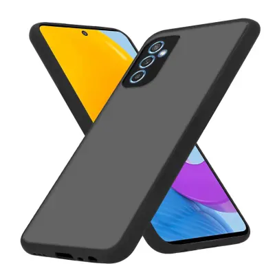 CADORABO Samsung Galaxy M52 5G in matirana črna barva - Hibridni zaščitni ovitek s TPU silikonom v notranjosti in matirano plastično zadnjo stranjo