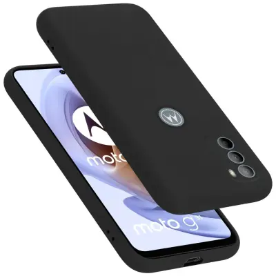 Ohišje je združljivo z Motorola MOTO G31 / G41 in tekoča črna barva - Zaščitni ovitek iz prožnega silikona TPU