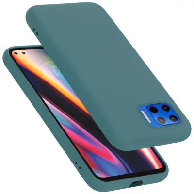 Ohišje je združljivo z Motorola MOTO G 5G PLUS in tekoča zelena - Zaščitni ovitek iz prožnega silikona TPU