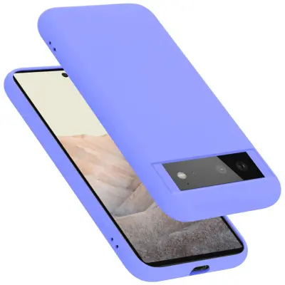 Ohišje je združljivo z Google PIXEL 6 in tekoča svetlo vijolična - Zaščitni ovitek iz prožnega silikona TPU