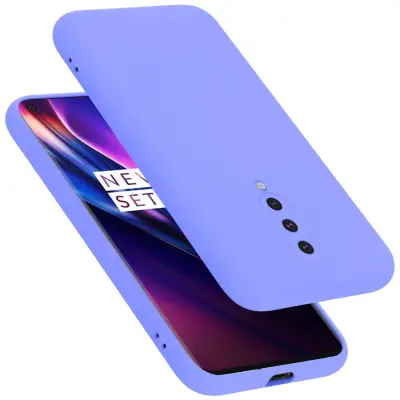 Ohišje je združljivo z OnePlus 8 in tekoča svetlo vijolična - Zaščitni ovitek iz prožnega silikona TPU